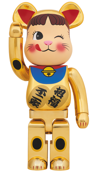 ペコちゃん MEDICOM TOY - BE@RBRICK 招き猫 ペコちゃん 黒メッキ 1000