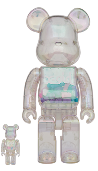 BE@RBRICK X-girl CLEAR PURPLE 100％ & 400％ 398/undefined