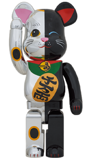 いいたしま】 MEDICOM TOY - BE@RBRICK 招き猫 黒×黄 1000％の通販 by