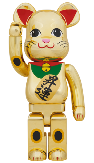 BE@RBRICK 招き猫 金メッキ 昇運 1000％ | Hoardboard Collections