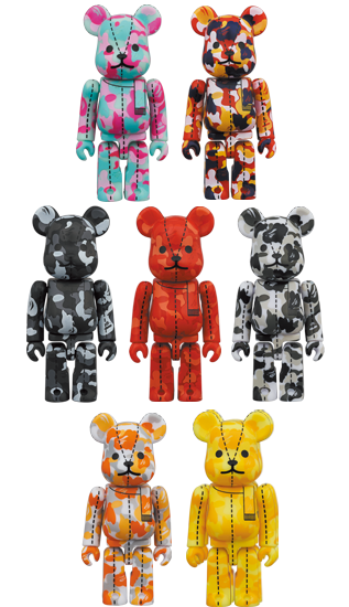 A BATHING APE(R) 28TH ANNIVERSARY BE@RBRICK BAPE CAMO #3