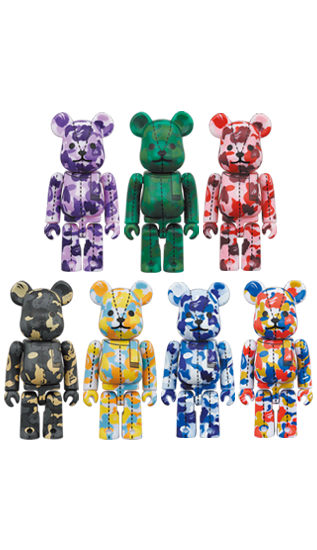 A BATHING APE(R) 28TH ANNIVERSARY BE@RBRICK BAPE CAMO #4