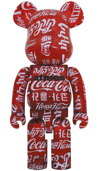 BE@RBRICK atmos × Coca-Cola CLEAR RED 1000％ | Hoardboard Collections