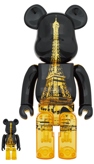 BE@RBRICK EIFFEL TOWER GOLDEN GOWN 400% | myglobaltax.com