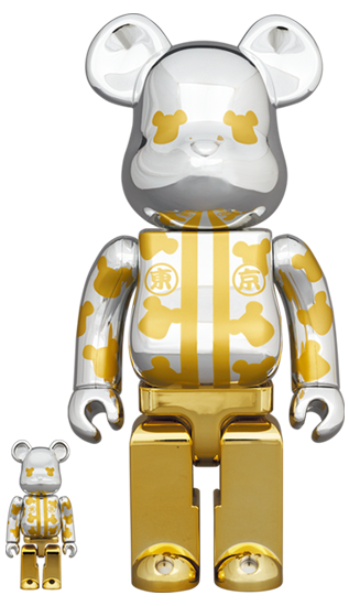 BE@RBRICK はっぴ東京 銀メッキ 100％ & 400％ | Hoardboard Collections