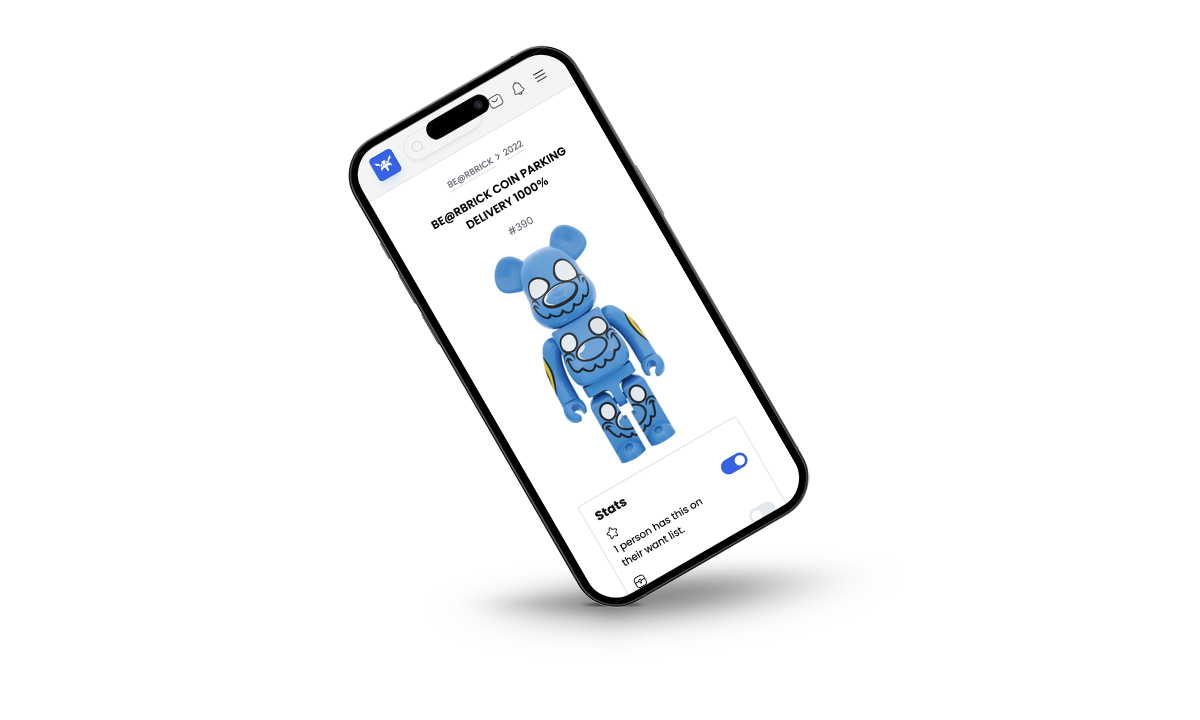 A 1000% COIN PARKING DELIVERY Bearbrick on hoardboard